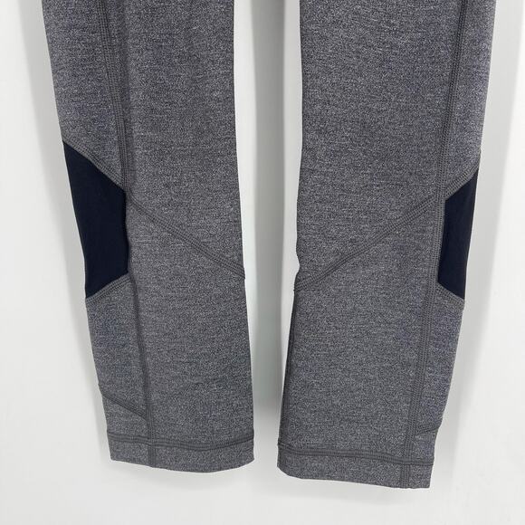 Lululemon Pace Rival Crop 22" Leggings Heathered Black Size 4 - Picture 9 of 11